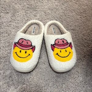 Cowboy Smiley Slippers